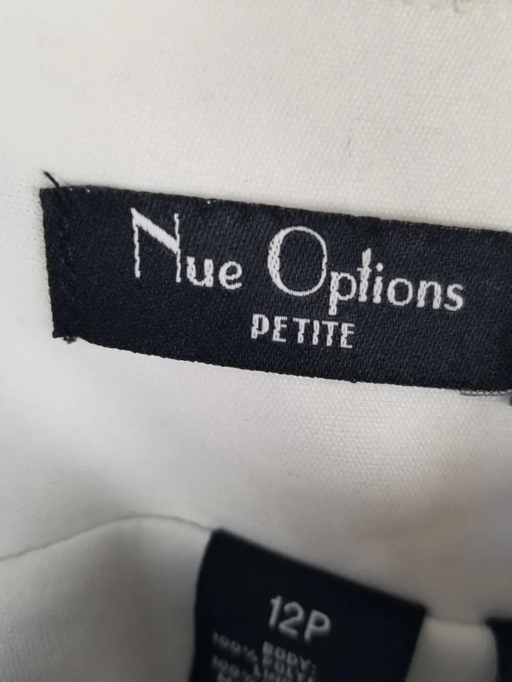 Nue Options White Printed Mini Skirt Size 12 Petite Lined Lightweight